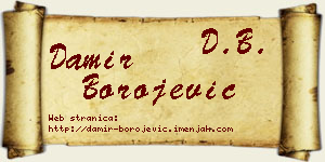 Damir Borojević vizit kartica